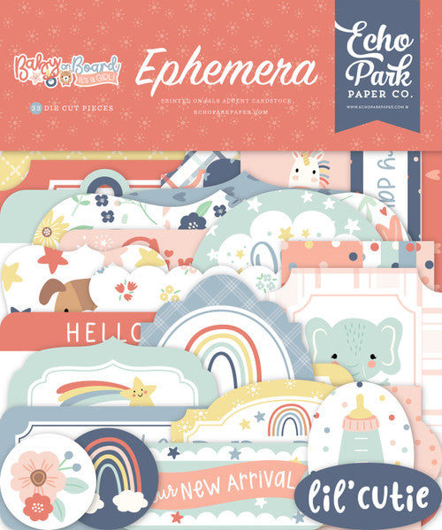 ECHO PARK BABY ON BOARD GIRL ICONS EPHEMERA - BOG414024