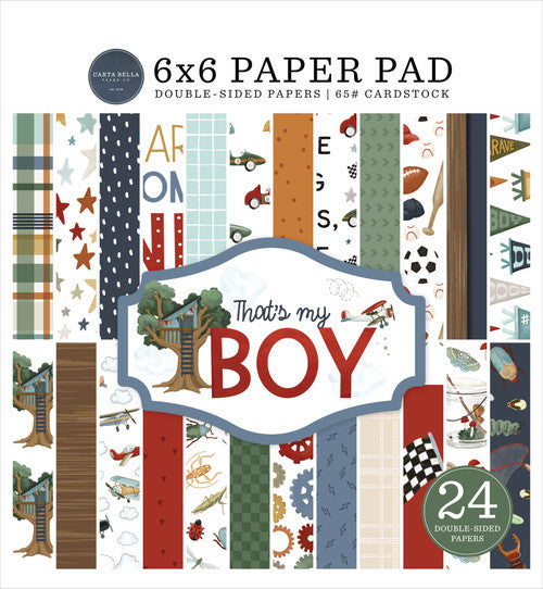 CARTA BELLA 6 X 6 PAPER PAD PAYER MY BOY - CBB419023