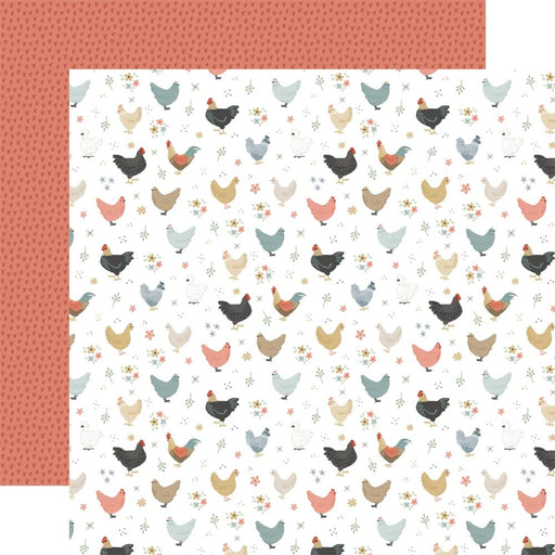 CARTA BELLA ON THE FARM 12 X 12 PAPER CHICKENS - CBOTF422004