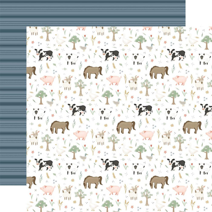 CARTA BELLA ON THE FARM 12 X 12 PAPER FARM FRIENDS -CBOTF422010