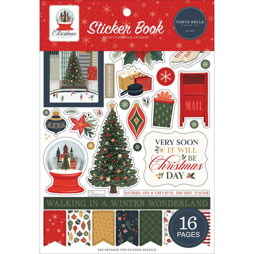 CARTA BELLA CHRISTMAS IN THE CITY STICKERS BOOK - CBCIC456029