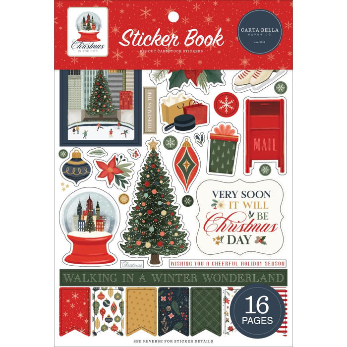 CARTA BELLA CHRISTMAS IN THE CITY STICKERS BOOK - CBCIC456029