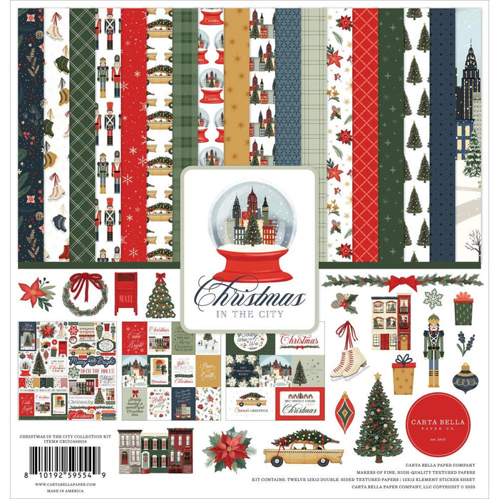 CARTA BELLA CHRISTMAS IN THE CITY 12 X 12 COLLECTION KIT - CBCIC456016