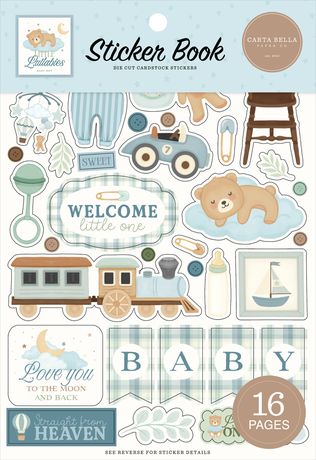 CARTA BELLASTICKER BOOK LITTLE LULLABIES BABY BOY -CBLUB-485029