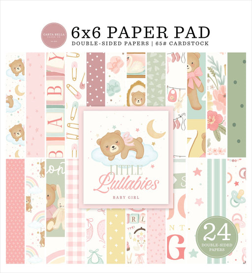 CARTA BELLA PAPER PAD 6 X 6 LITTLE LULLABIES BABY GIRL - CBLUG-486023