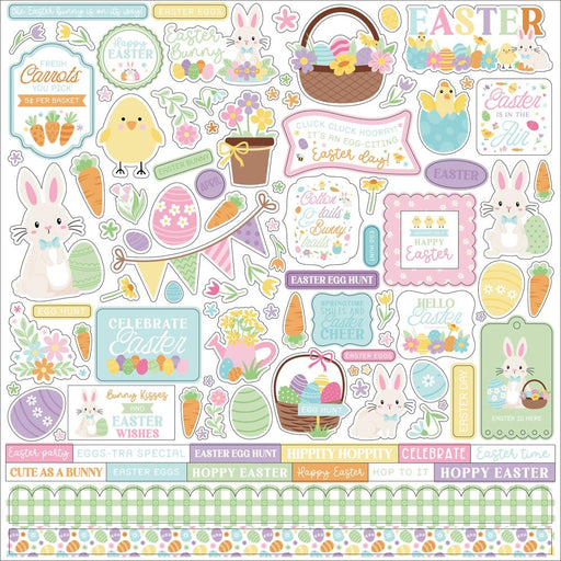 ECHO PARK EASTER BASKET COLLECTION CARDSTOCK STICKERS 12X12 - EB483014