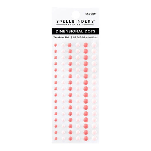 SPELLBINDERS DIMENSIONAL DOTS TWO TONE PINK - SCS-288