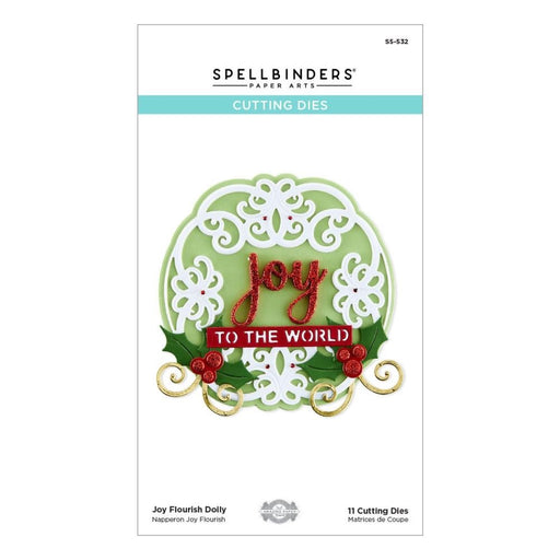 SPELLBINDERS CUTTING DIES JOY FLOURISH DOILY - S5-532