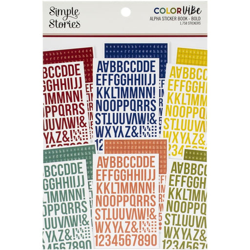 SIMPLE STORIES COLOR VIBE STICKER BOOK BOLD -CVS13415