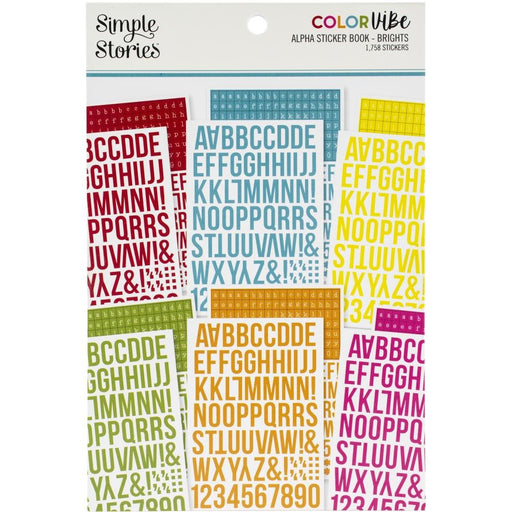 SIMPLE STORIES COLOR VIBE STICKER BOOK BRIGHTS -CVS13423