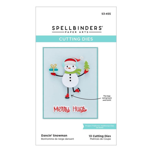 SPELLBINDERS CUTTING DIES DANCIN SNOWMAN - S3-455