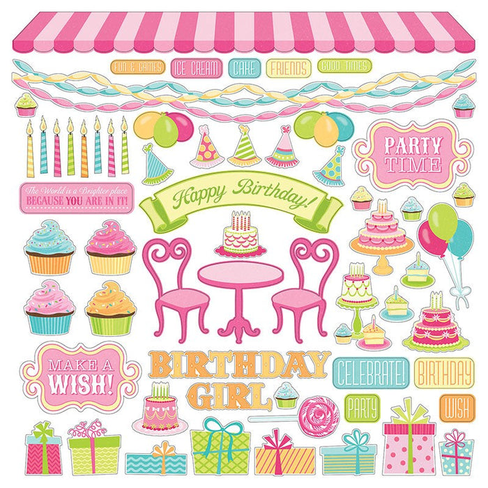 PHOTO PLAY 12X12 PARTY GIRL ELEMENTS STICKER - PG2176