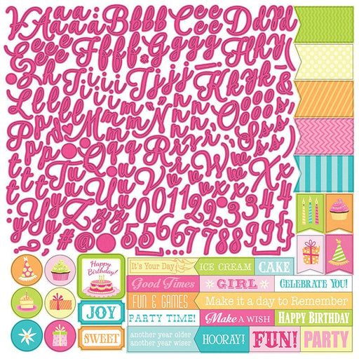 PHOTO PLAY 12X12 PARTY GIRL ALPHA STICKER - PG2177