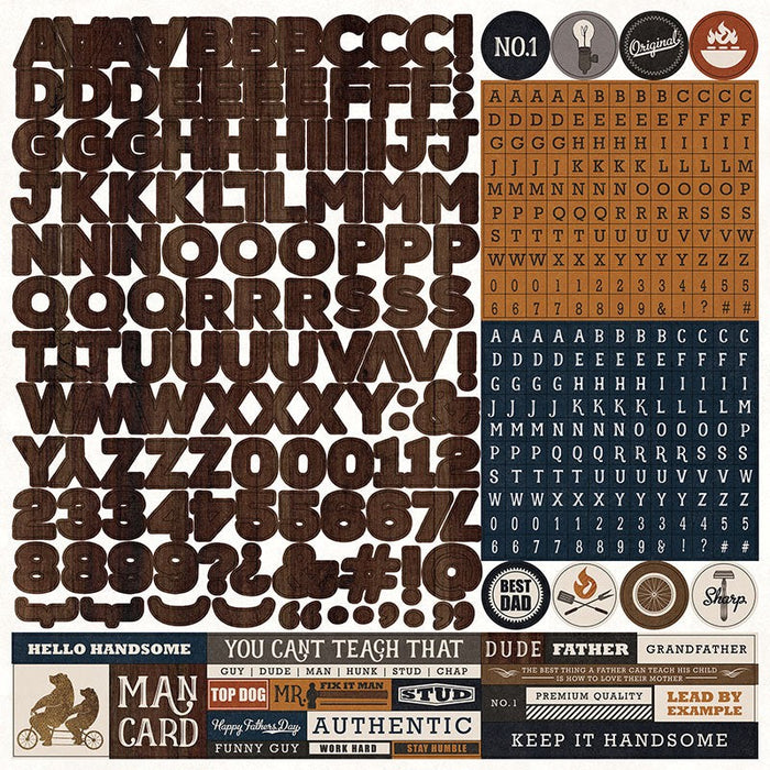 PHOTO PLAY 12X12 THIS GUY ALPHA STICKER - TG2187