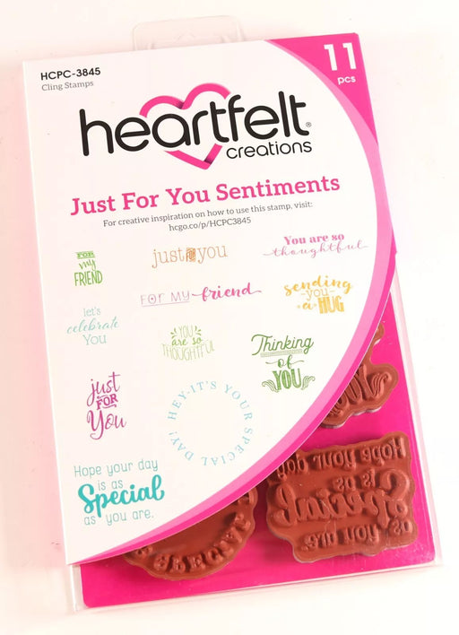 HC CLING STAMP JUST FOR YOU SENTIMENTS - HCPC3845