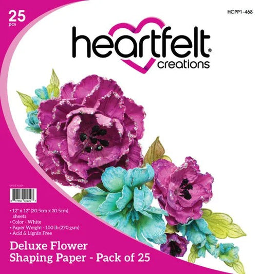 HEARTFELT HEARTFELT DELUXE FLOWER SHAPING PAPER PKT 25 - HCPP1-468