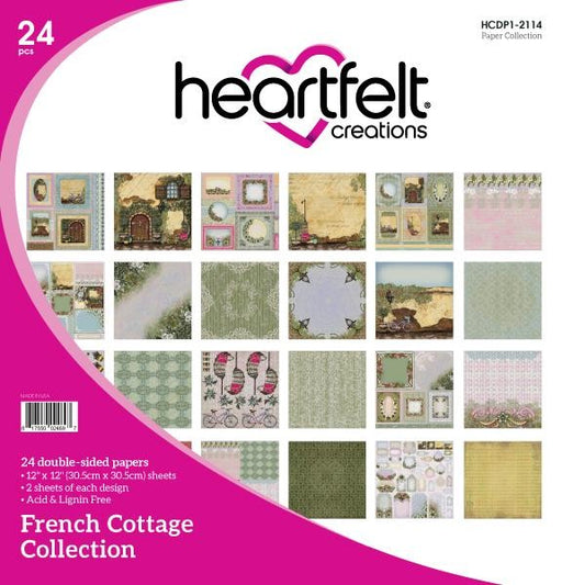 HEARTFELT CREATIONS FRENCH COTTAGE PAPER COLLECTION - HCDP2114