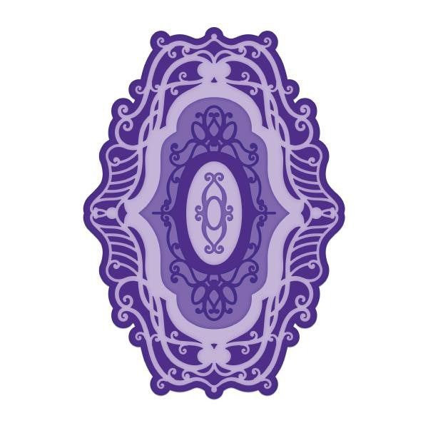 HEARTFELT CREATIONS ELABORATE OVAL FRAMES DIE - HCD7309