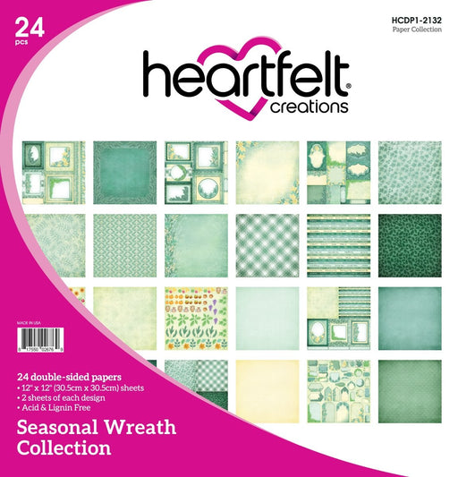HEARTFELT CREATIONS SEASONAL WREATH PAPER COLLECTION - HCDP2132