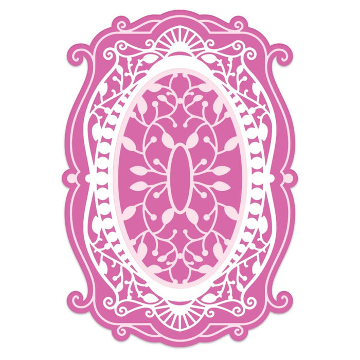 HEARTFELT CREATIONS FANCY CLASSIC OVAL FRAME DIE - HCD7381
