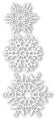 IMPRESSION OBSESSION DIE SNOWFLAKES - DIE024X
