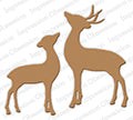 IMPRESSION OBSESSION DIE DEER AND DOE - DIE306Y
