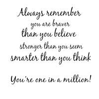 WOODWARE CLEAR STAMPS ALWAYS REMEMBER - FRS149