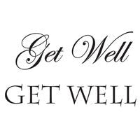 WOODWARE CLEAR STAMPS GET WELL - JWS006