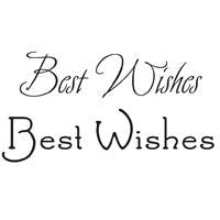 WOODWARE CLEAR STAMPS BEST WISHES - JWS007
