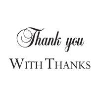 WOODWARE CLEAR STAMPS THANK YOU - JWS017