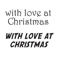 WOODWARE CLEAR STAMPS WITH LOVE AT CHRISTMAS - JWS035
