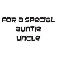 WOODWARE CLEAR STAMPS SPECIAL AUNTIE UNCLE - JWS044
