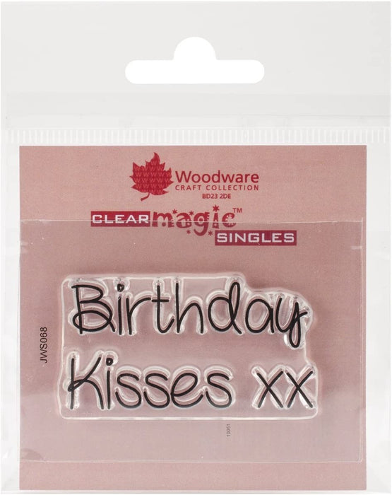 WOODWARE CLEAR STAMPS BIRTHDAY KISSES - JWS068