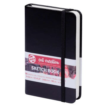 TAC SKETCH BOOK 9 X 14 140GSM BLACK - 9314001M