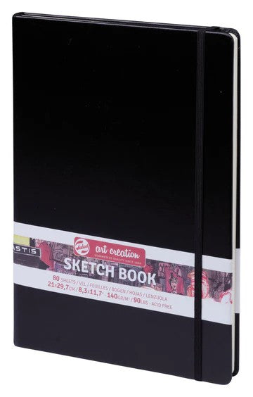 TAC SKETCH BOOK A4 140GSM BLACK - 9314003M