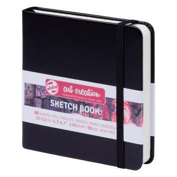 TAC SKETCH BOOK 12 X 12 140GSM BLACK - 9314004M