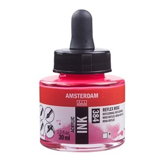 AMSTERDAM ACRYLIC INK 30ML - 384 - REFLEX ROSE - 17203840