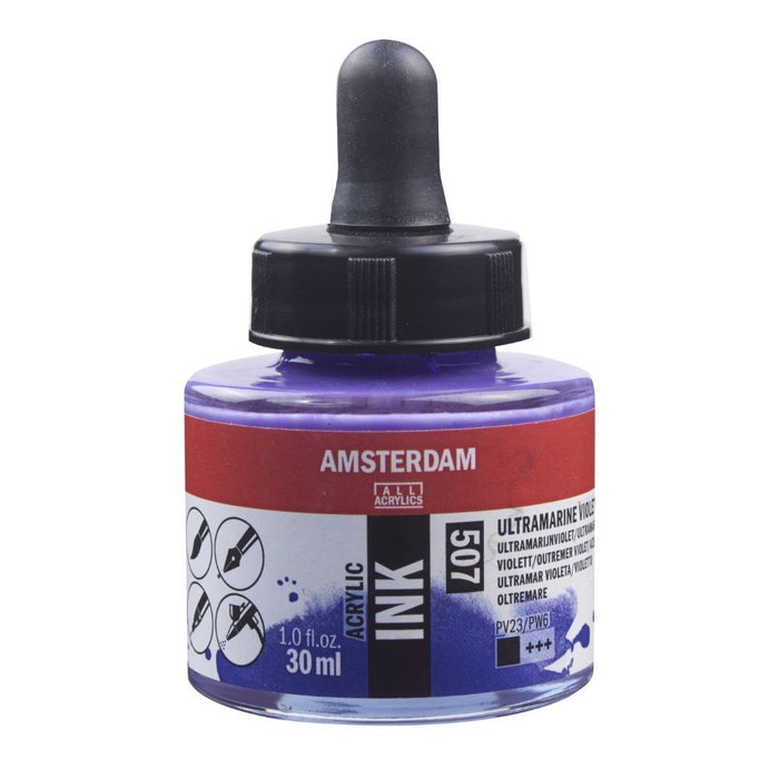 AMSTERDAM ACRYLIC INK 30ML - 507 - ULTRAMARINE VIO - 17205070