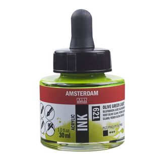 AMSTERDAM ACRYLIC INK 30ML - 621 - OLIVE GREEN LT - 17206210