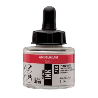 AMSTERDAM ACRYLIC INK 30ML - 817 - PEARL WHITE - 17208170