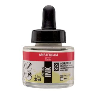 AMSTERDAM ACRYLIC INK 30ML - 818 - PEARL YELLOW - 17208180