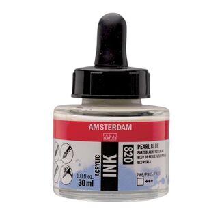 AMSTERDAM ACRYLIC INK 30ML - 820 - PEARL BLUE - 17208200