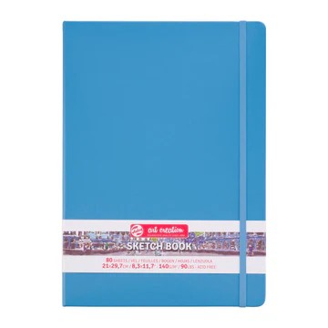 TAC SKETCH BOOK A4 140GSML BLUE - 9314213M