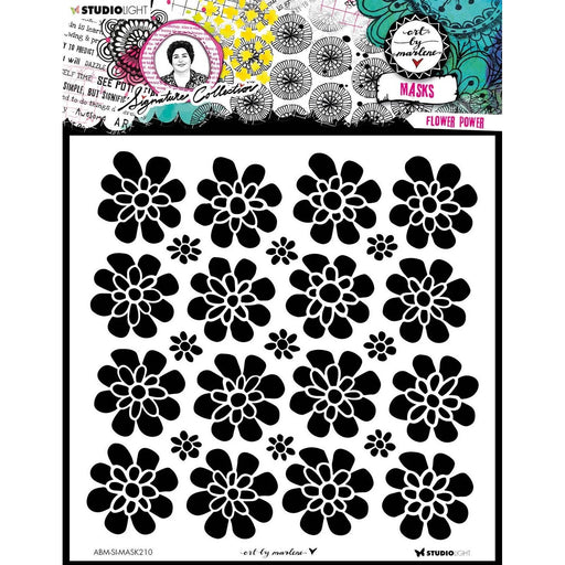 STUDIO LIGHT SIGNATURE COLLECTION MASK STENCIL FLOWER POWER - ABM-SI-MASK210