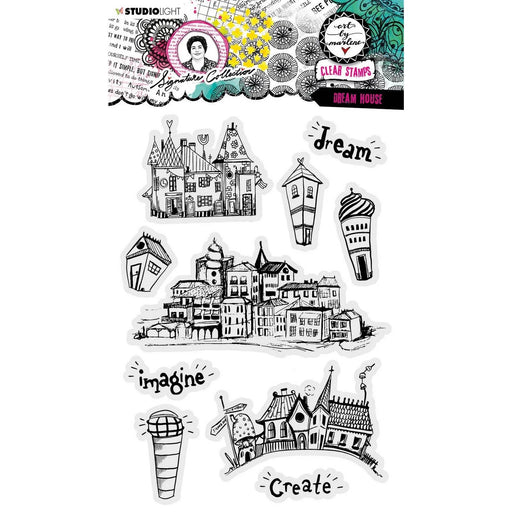 STUDIO LIGHT SIGNATURE COLLECTION AAAH CHOO DREAM HOUSE CLEAR STAMP - ABM-SI-STAMP474