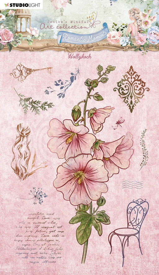 JMA CLEAR STAMP HOLLYHOCK ROMANTIC MOMENTS - JMA-RM-STAMP483