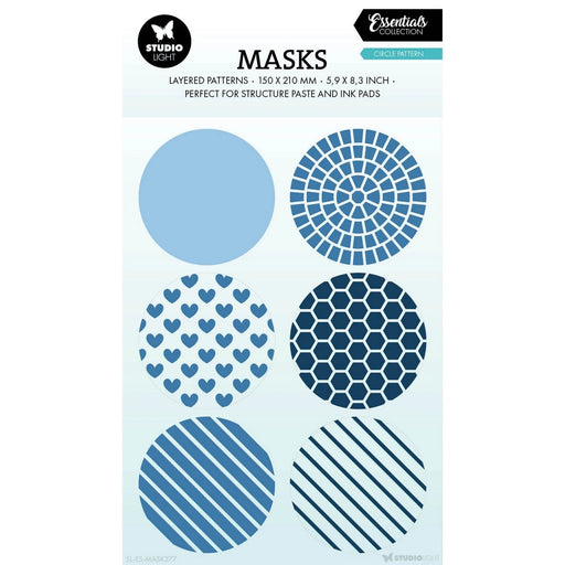 STUDIO LIGHT ESSENTIALS MASK CIRCLE PATTERN - SL-ES-MASK277