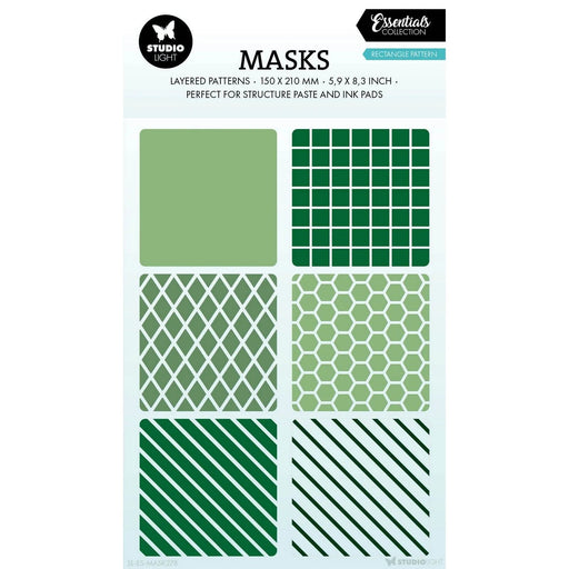 STUDIO LIGHT ESSENTIALS MASK RECTANGLE PATTERN - SL-ES-MASK278