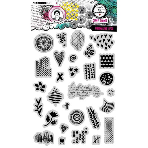 STUDIO LIGHT SIGNATURE COLLECTION CLING STAMP JOURNALING DECO - ABM-SI-STAMP689