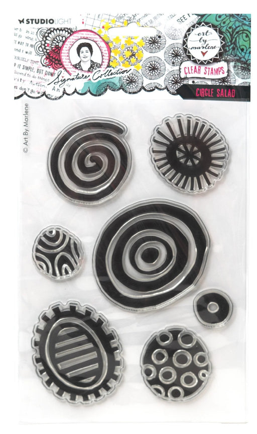 STUDIO LIGHT SIGNATURE COLLECTION CLEAR STAMP CIRCLE SALAD - ABM-SI-STAMP714